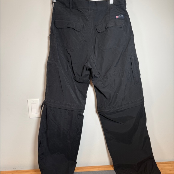 🌲 Chaps Ralph Lauren Convertible Cargo Pants Men's 32 Black Zip-Off - Picture 4 of 9
